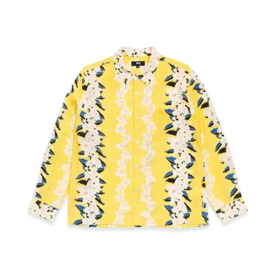 Stussy Hawaiian Floral Shirt "Yellow"