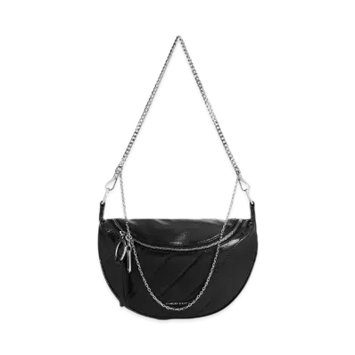 CHARLES & KEITH Philomena Half Moon Crossbody Bag "Noir"