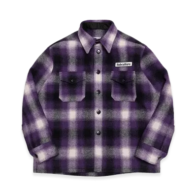 SubCulture Ombre Check Jacket "Purple Check"