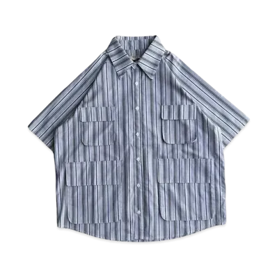 BALLSY.BROTHERS Military Summer Stripe Shirt "OFF"