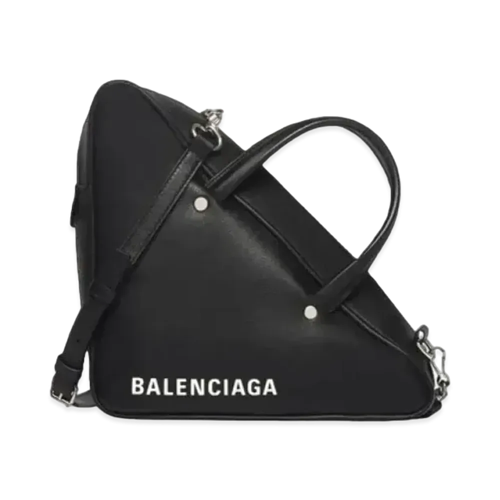 BALENCIAGA Small Triangle Travel Bag "Black"