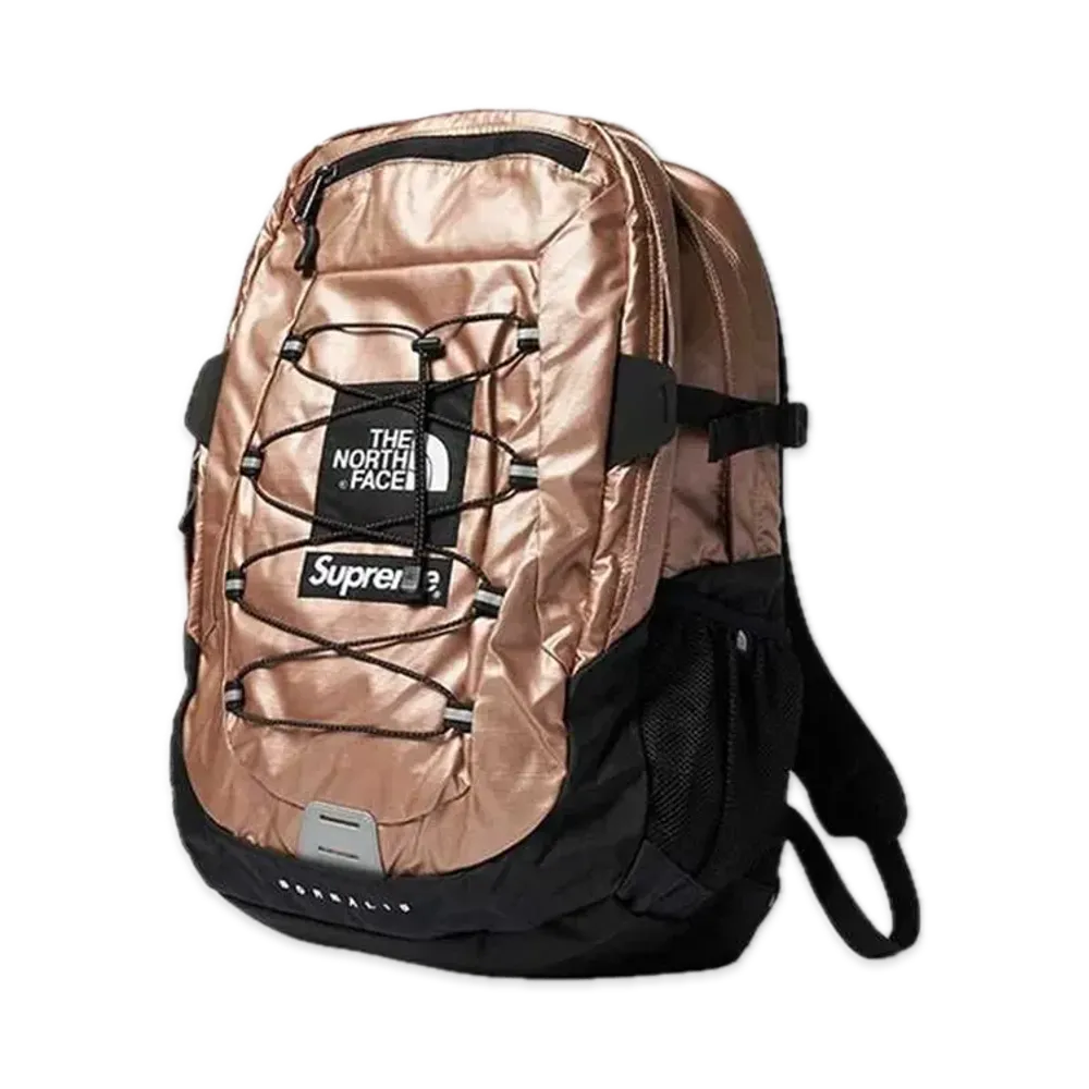 Supreme x The North Face Metallic Borealis Backpack "Pink"
