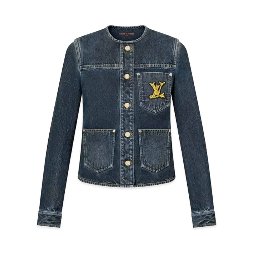 Louis Vuitton Nautical LV Patch Denim Jacket "Indigo"