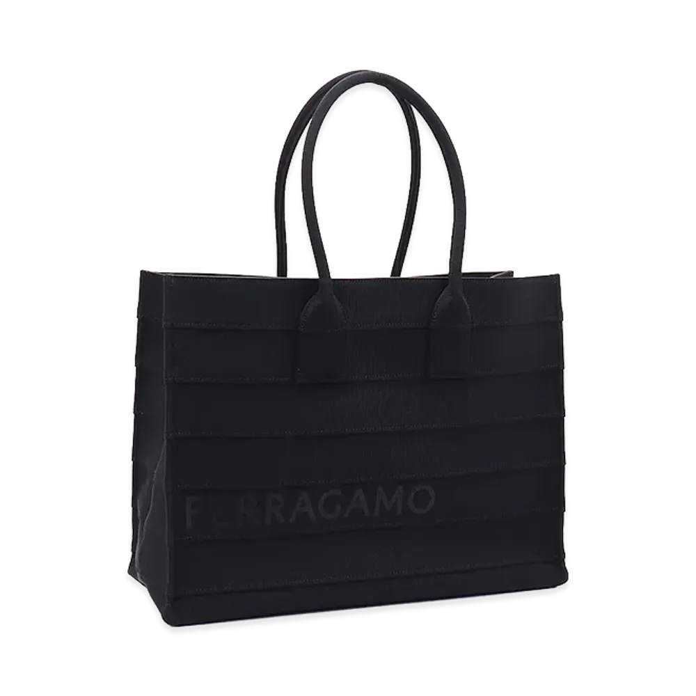 Salvatore Ferragamo Beach Tote Bag "Nero"