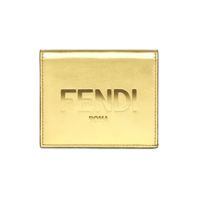 FENDI Small Leather Wallet "Gold"