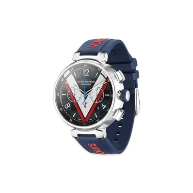 Louis Vuitton Tambour Damier Cobalt Chronograph 46mm