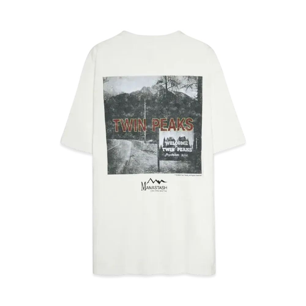 MANASTASH TWIN PEAKS TEE 02 "WHITE"