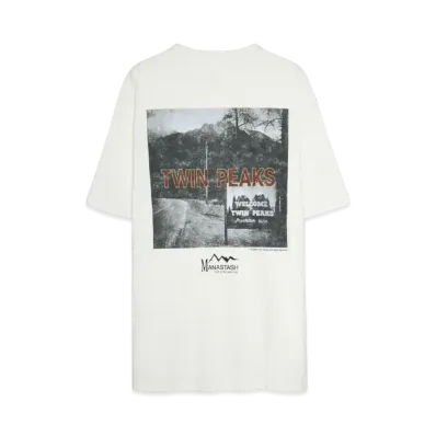 MANASTASH TWIN PEAKS TEE 02 "WHITE"