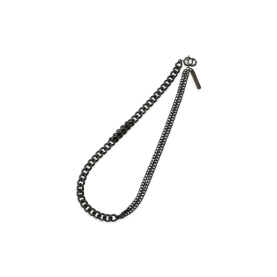 S'YTE 6-Way Curved Chain Bracelet Necklace "Black"