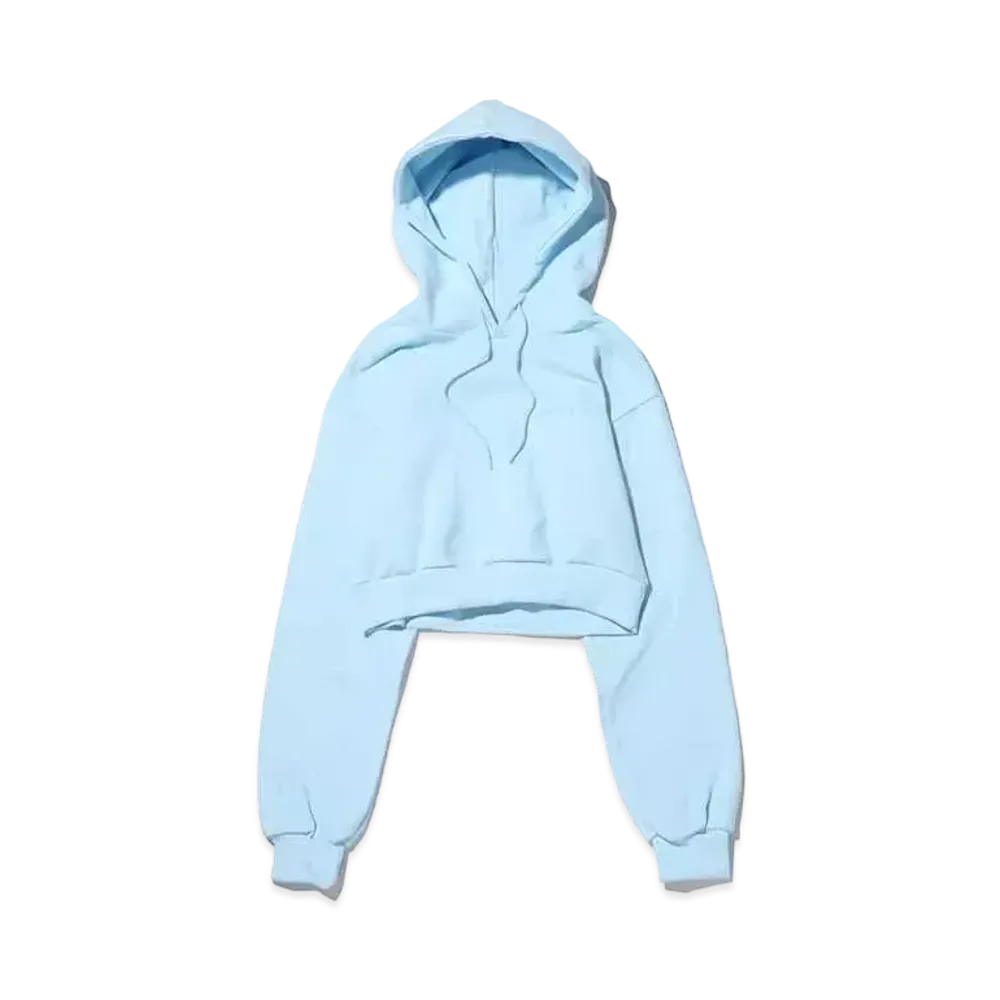 atmos pink Logo Short Hoodie "Sax"