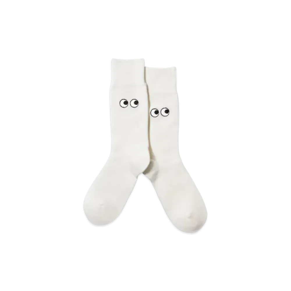 Uniqlo X Anya Hindmarch Heattech Socks "White"