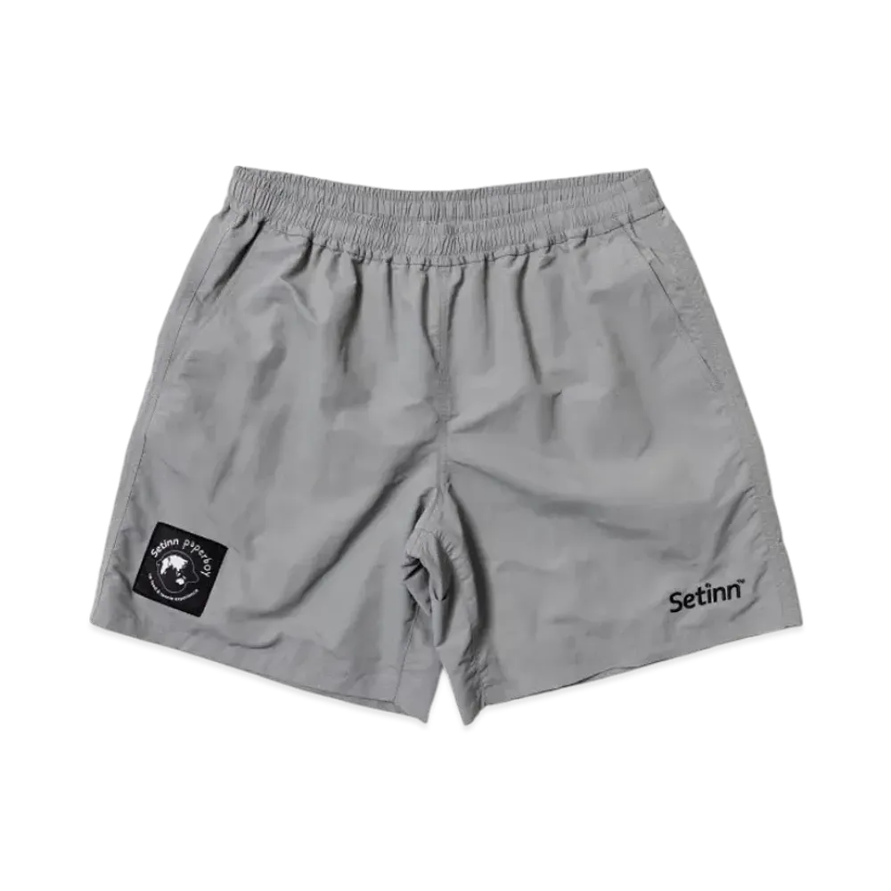Setinn x paperboy Nylon Shorts "Grey"