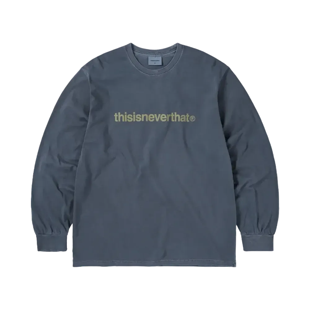 ディスイズネバーザット T-ロゴ L/S ティー "ウォームブルー"