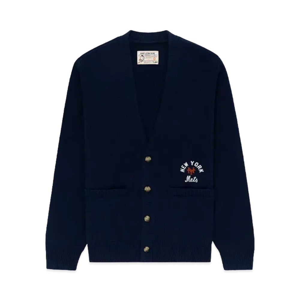 Aime Leon Dore x New York Mets Merino Cardigan "Navy"