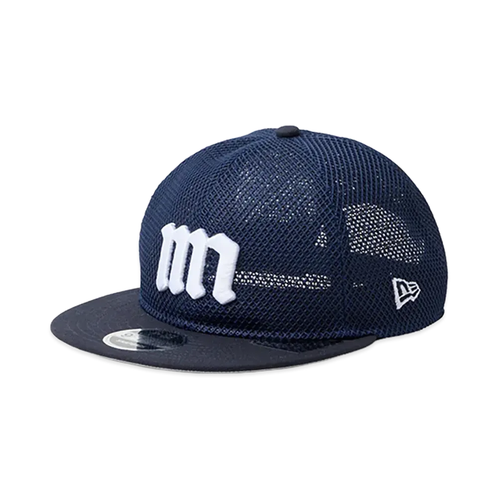 NEW ERA Powered by GORO NAKATSUGAWA (MIN-NANO) RC 9Fifty Flat Visor Double Mesh "Navy Mesh/Navy"
