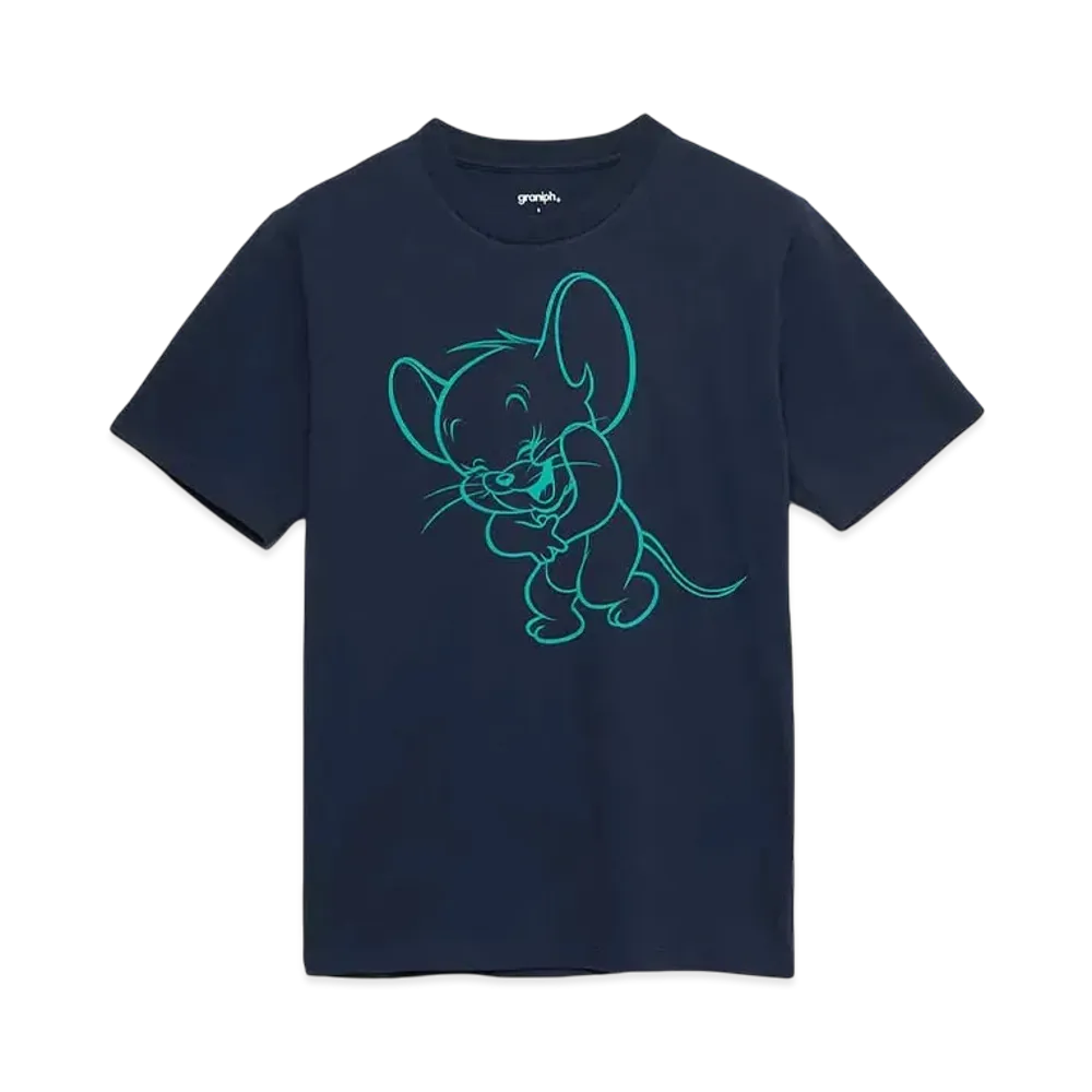graniph x Tom and Jerry Laughing Jelly T-Shirts "Navy"