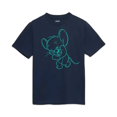 graniph x Tom and Jerry Laughing Jelly T-Shirts "Navy"