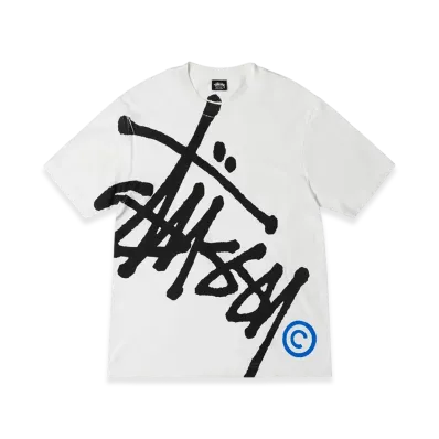 Stussy Big Basic Pigment Dyed Tee Natural Blue "Natural/Blue"