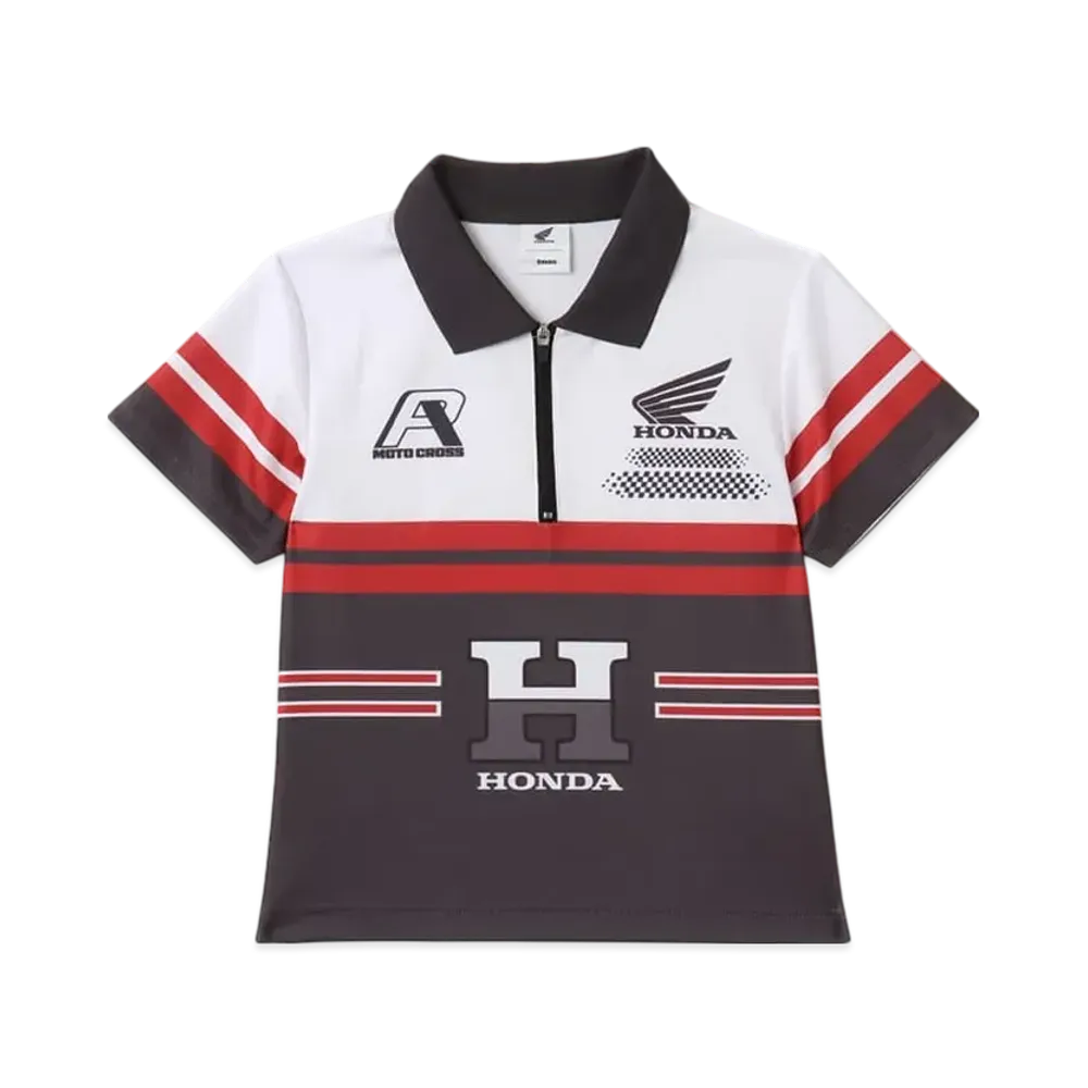 atmos pink x HONDA Racing Polo Shirt "Black"