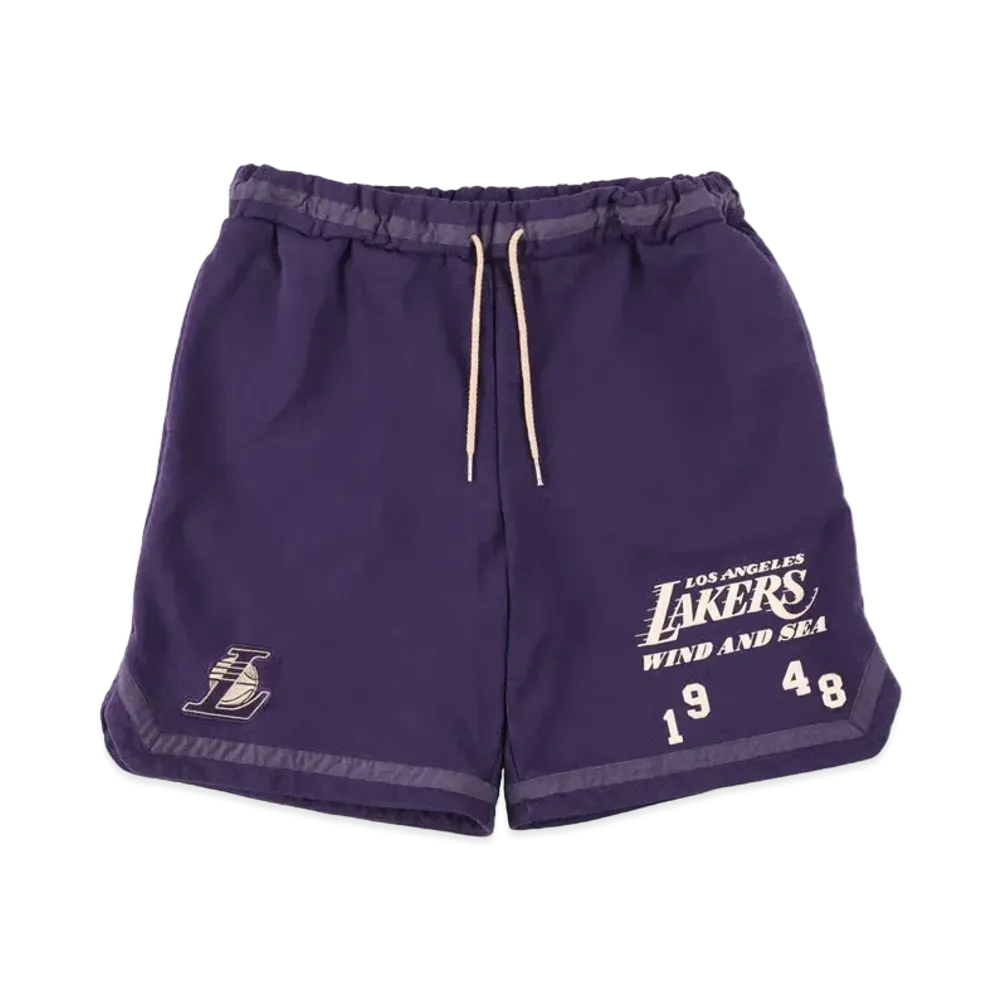 WIND AND SEA x NBA Sweat Shorts (Losangeles Lakers) "LAL"