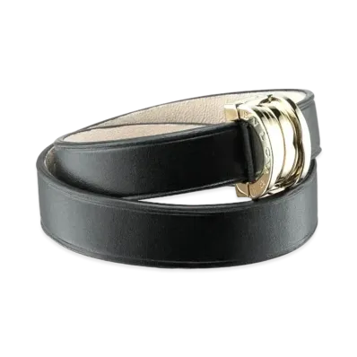 BVLGARI BVLGARI Leather Bracelet "Black"