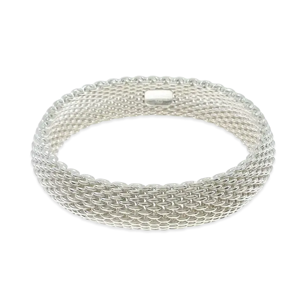 Tiffany & Co Somerset Mesh Bangle "Silver"