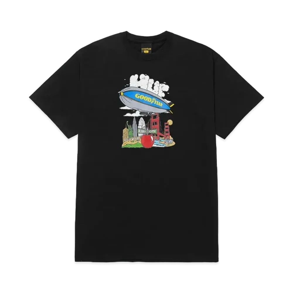 HUF x GOODYEAR Discover Tee "Black"