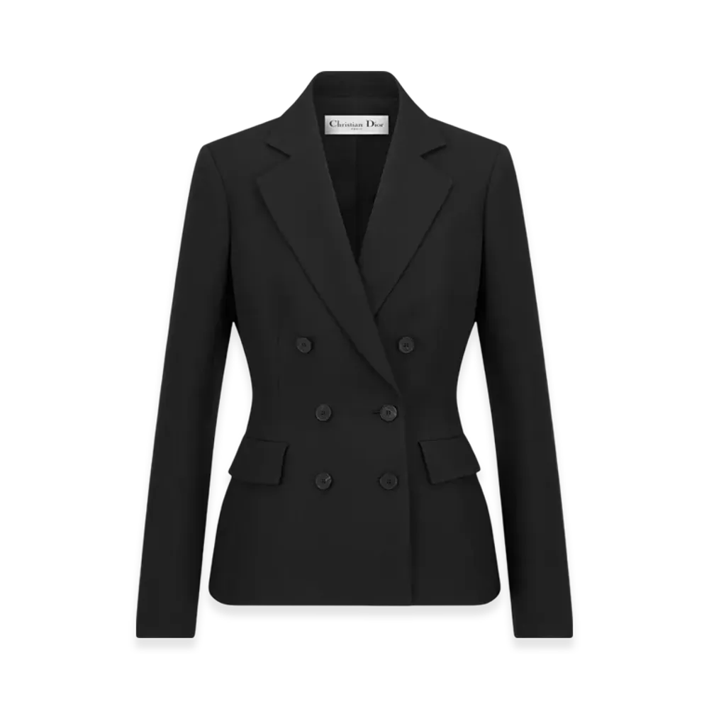 Dior Women's Wool and Silk Marlene Jacket "Black"