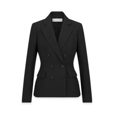 Dior Women's Wool and Silk Marlene Jacket "Black"