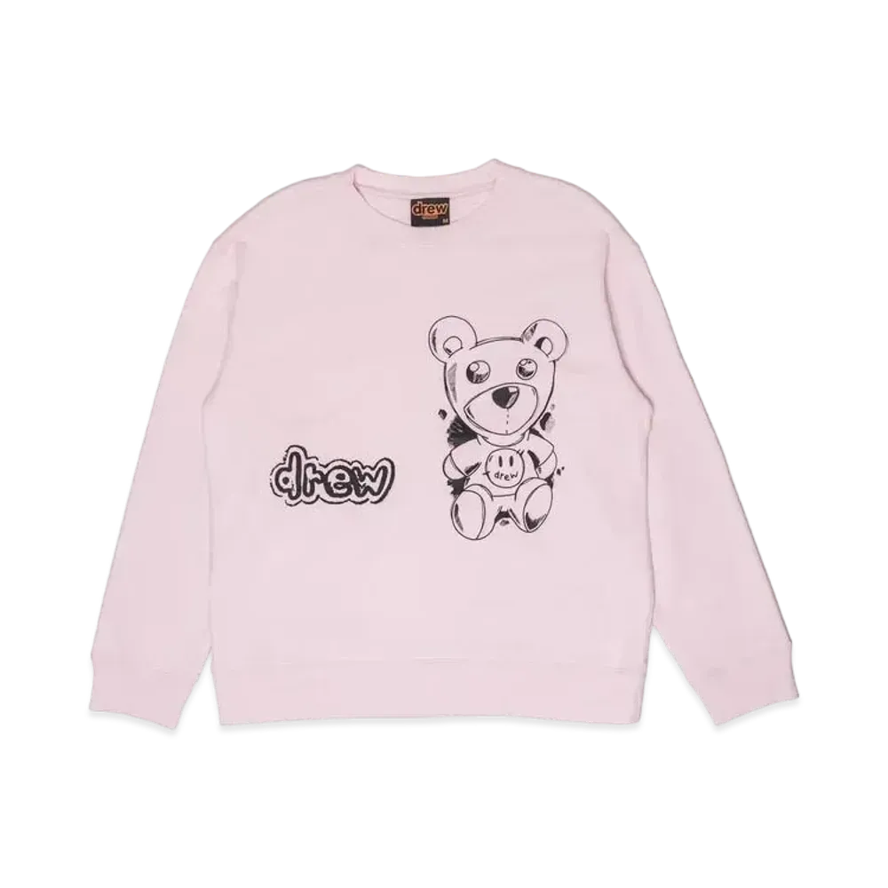 drew house theodore sketch crewneck "Pale Pink"