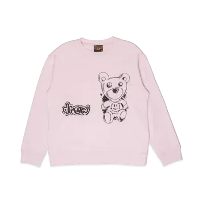 drew house theodore sketch crewneck "Pale Pink"