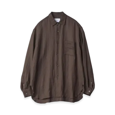 ssstein Vis/Li Twill Oversized LS Shirt "Khaki"