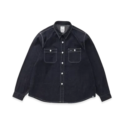 visvim SS Larrikan Shirt L/S Mud OD "Indigo"
