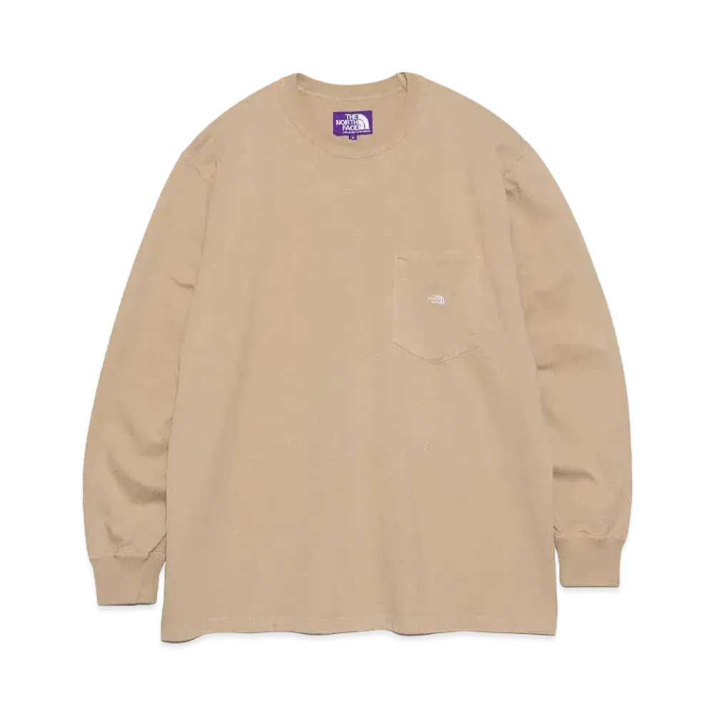 The North Face PURPLE LABEL 7oz Long Sleeve Pocket Tee "Beige x Off White"