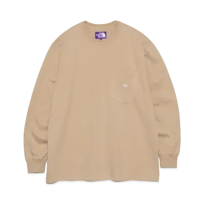 The North Face PURPLE LABEL 7oz Long Sleeve Pocket Tee "Beige x Off White"
