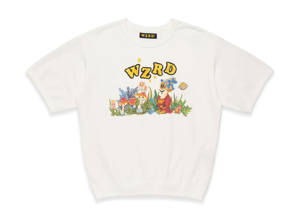 WZRD Short Sleeve Sweatshirt "White"