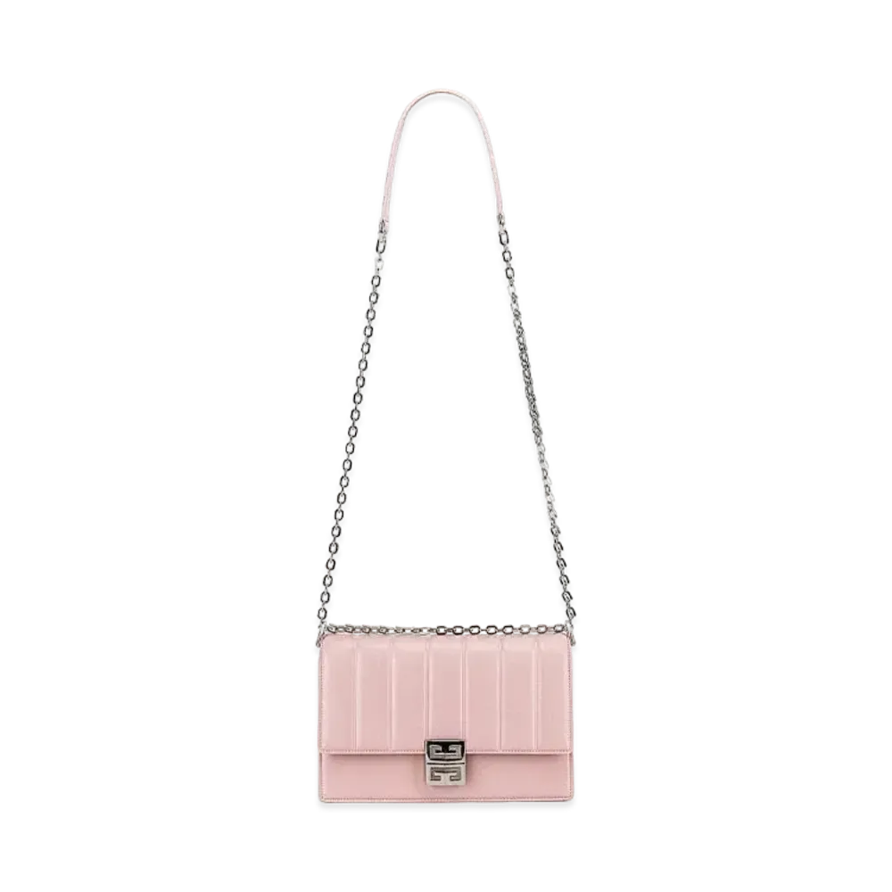 GIVENCHY Medium 4G Bag In Padded Leather With Chain "Brush Pink"