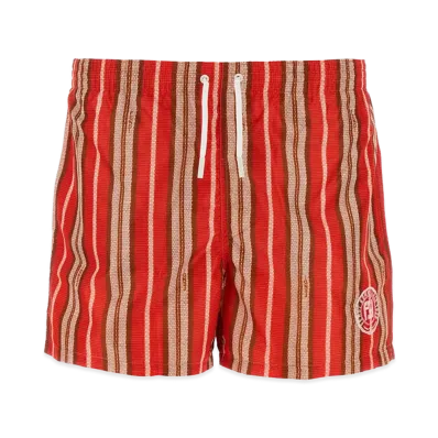 FENDI Stretch Nylon Swimming Shorts "Red"