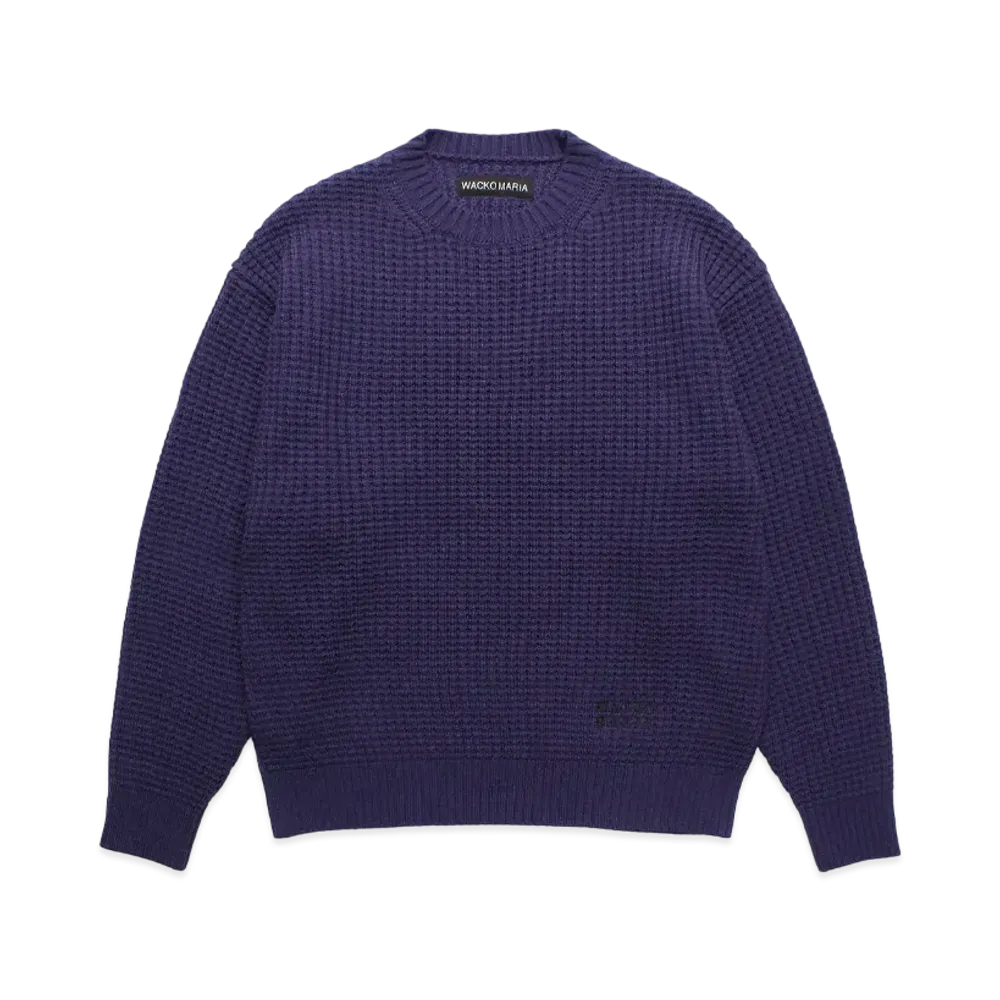 WACKO MARIA Waffle Knit Sweater "Purple"