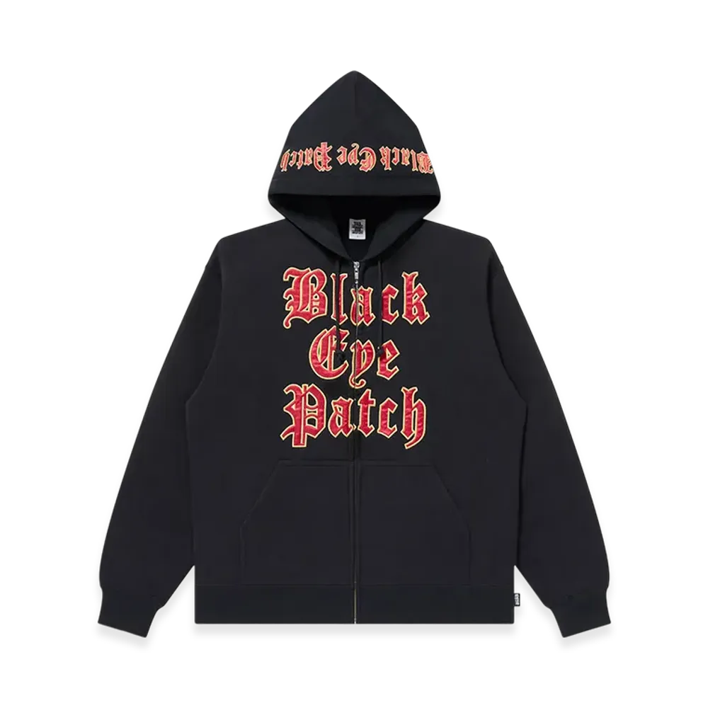 BlackEyePatch Stacked Oe Logo Zip Hoodie "Black"