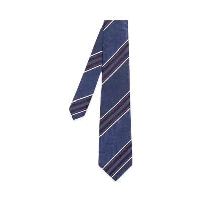 Paul Smith Mixed Pattern Regimental Tie "Blue"
