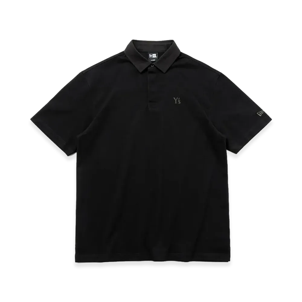 NEW ERA x Y's Short Sleeve Polo Shirt SS26 Word Logo "Black"