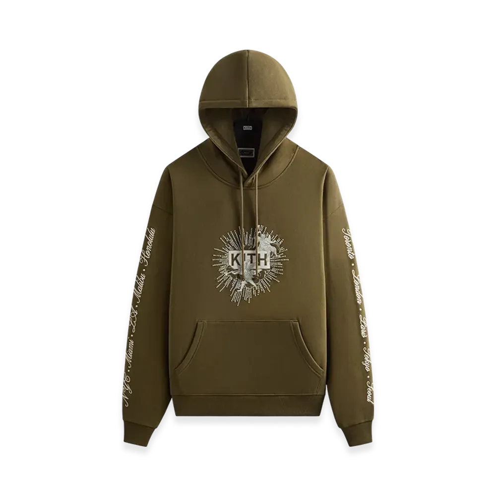 Kith Beaded Angel Nelson Hoodie "Moss"