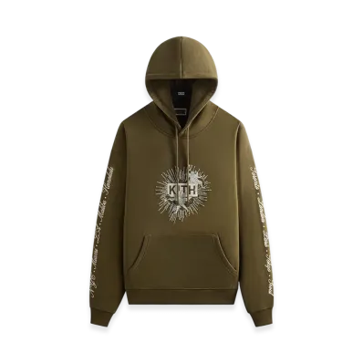 Kith Beaded Angel Nelson Hoodie "Moss"