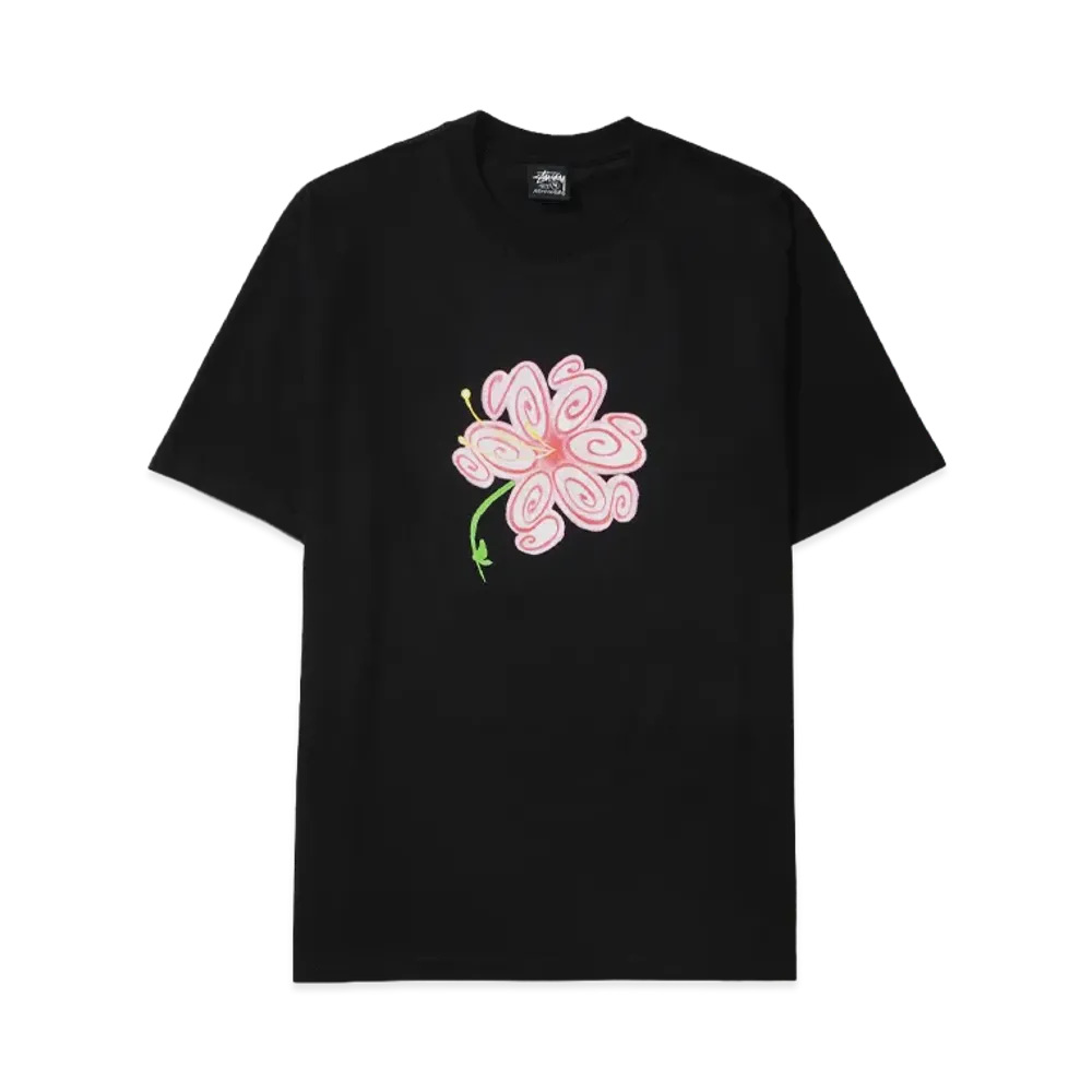 Stussy S Flower Tee "Black"
