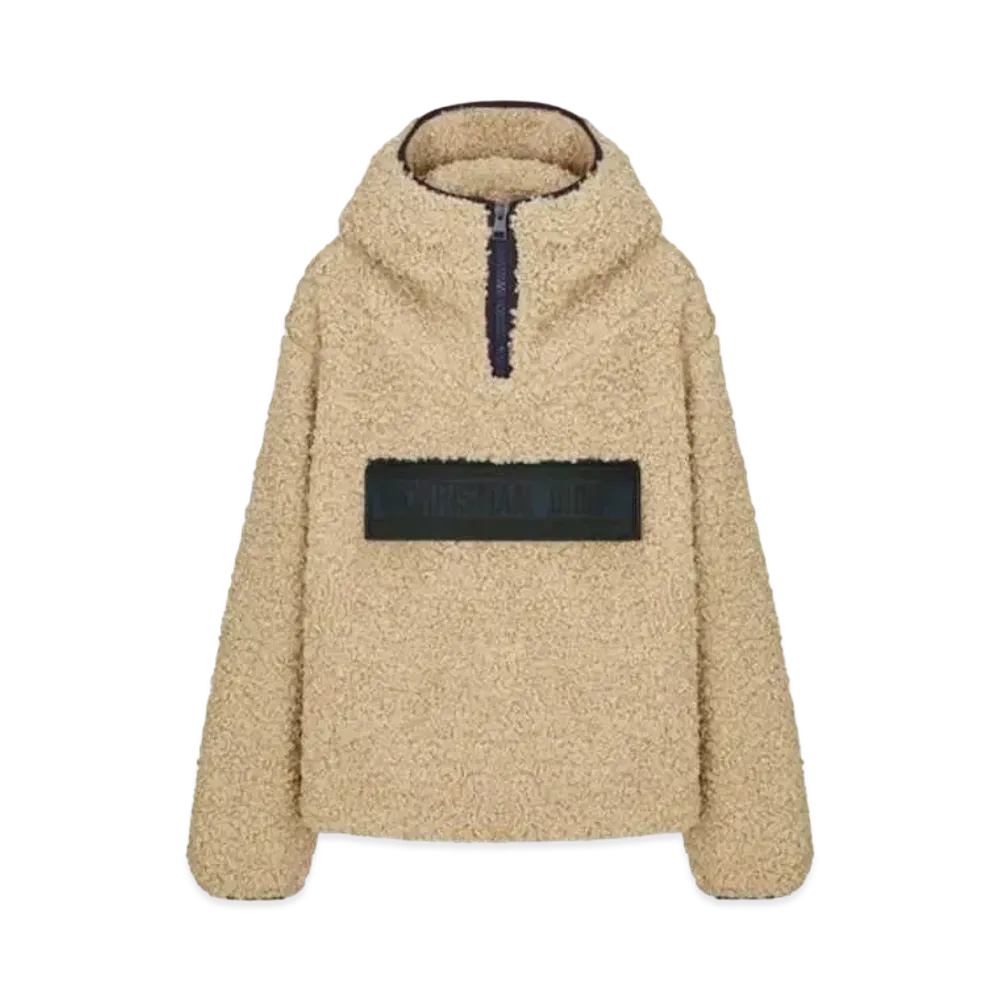 Dior Anorak Fleece Hoodie "Beige"