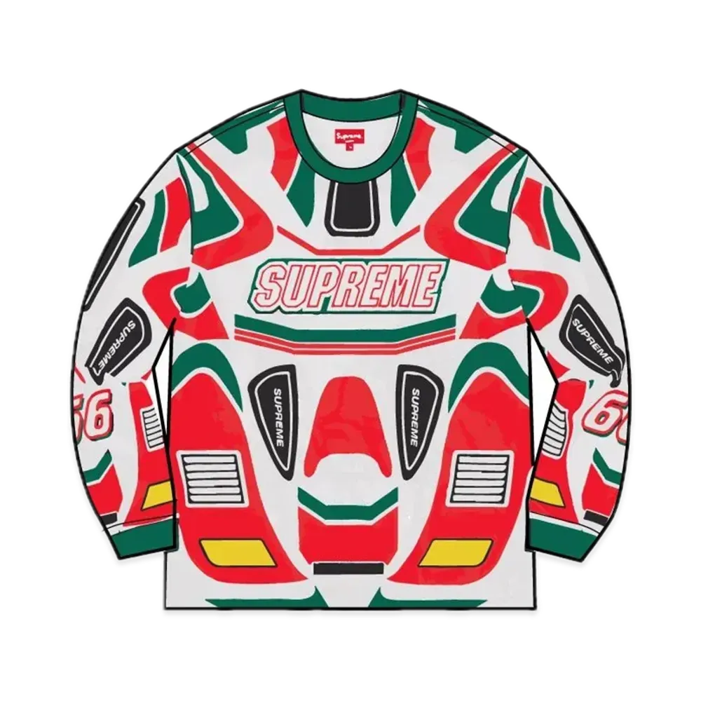 Supreme Decals Moto Jersey "White"