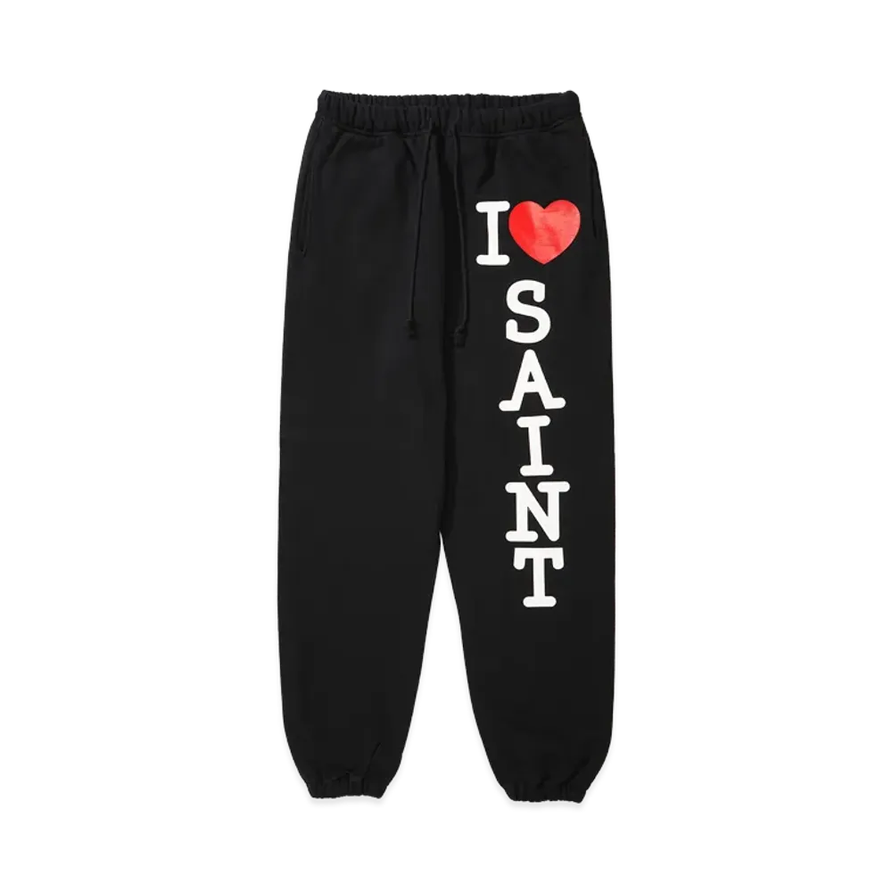 SAINT Mxxxxxx Sweat Pants I Love Saint "Black"