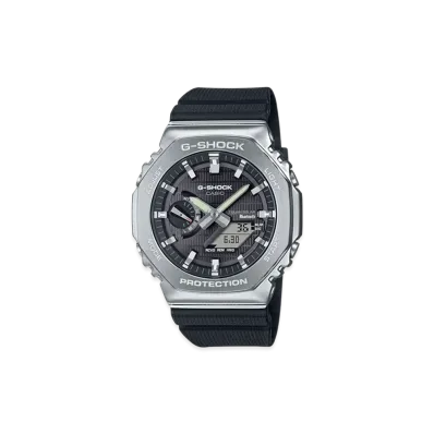 Casio G-Shock Gbm-2100 Mobile Link Analog-Digi Solar M Watch "Silver/Black"
