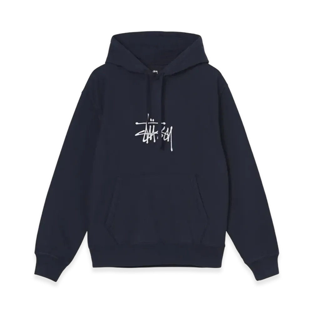 Stussy Basic Embroidered Hoodie "Navy"